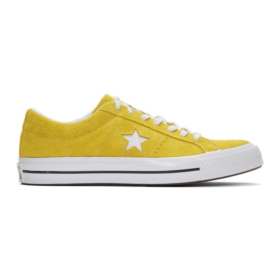 Converse Yellow Suede One Star Vintage Ox Sneakers for Men - Lyst