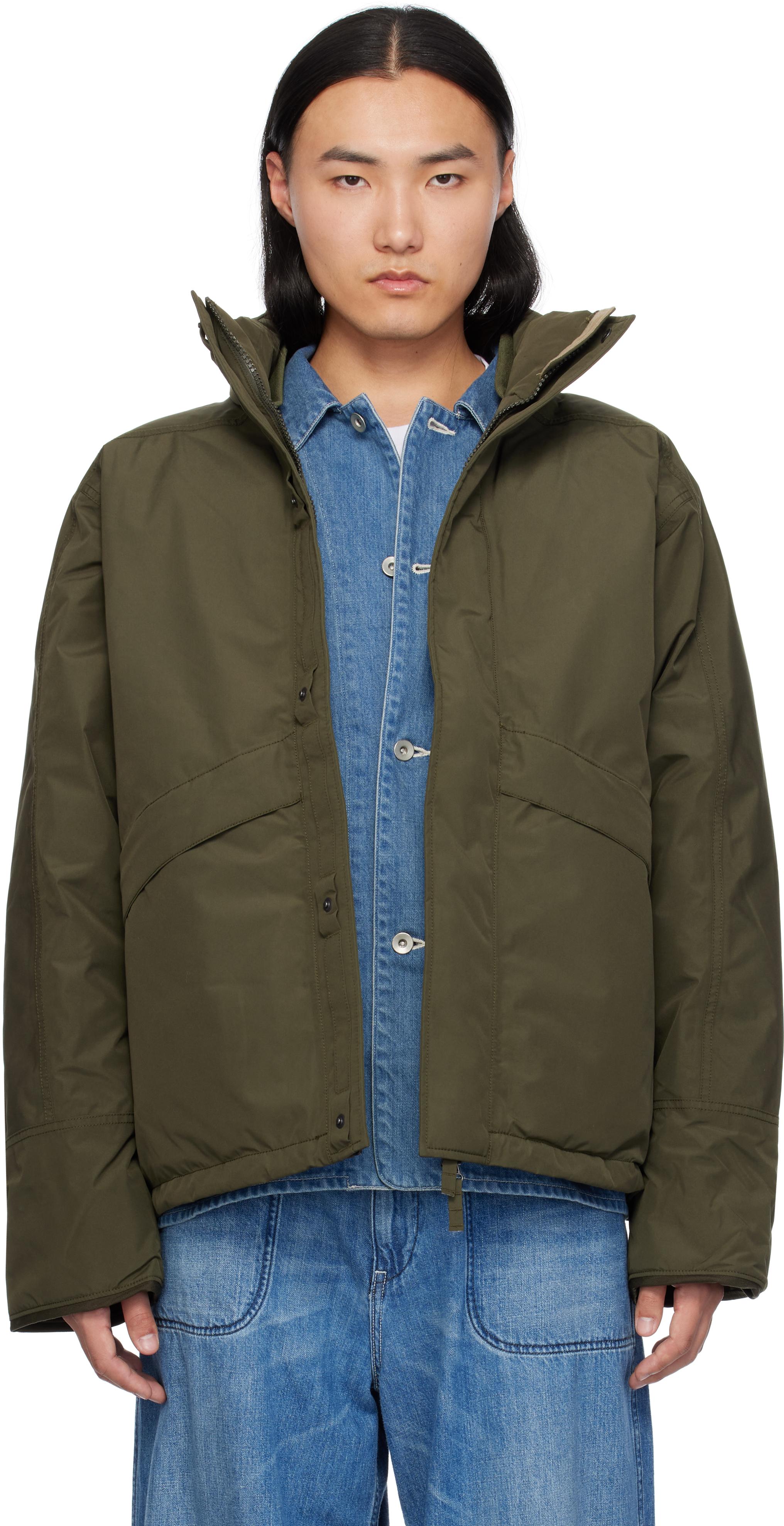 Nanamica Khaki Gore-Tex Short Down Jacket in Black for Men | Lyst UK