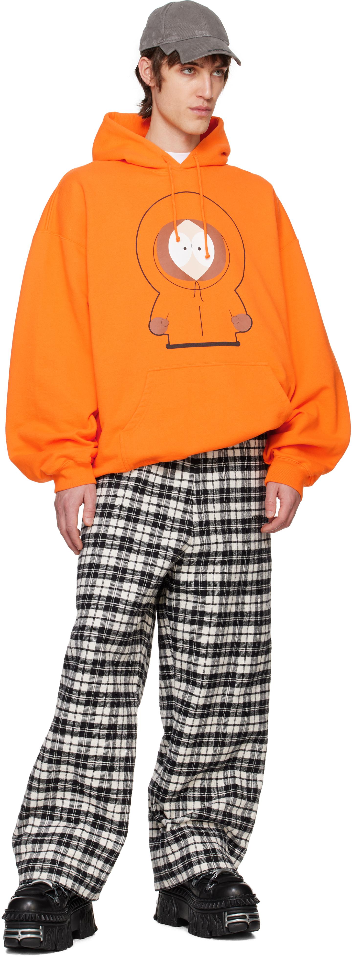 【VETEMENTS】オレンジ Kenny オーバーサイズ フーディ VETEMENTS】KENNY OVERSIZED HOODIE | AYIN