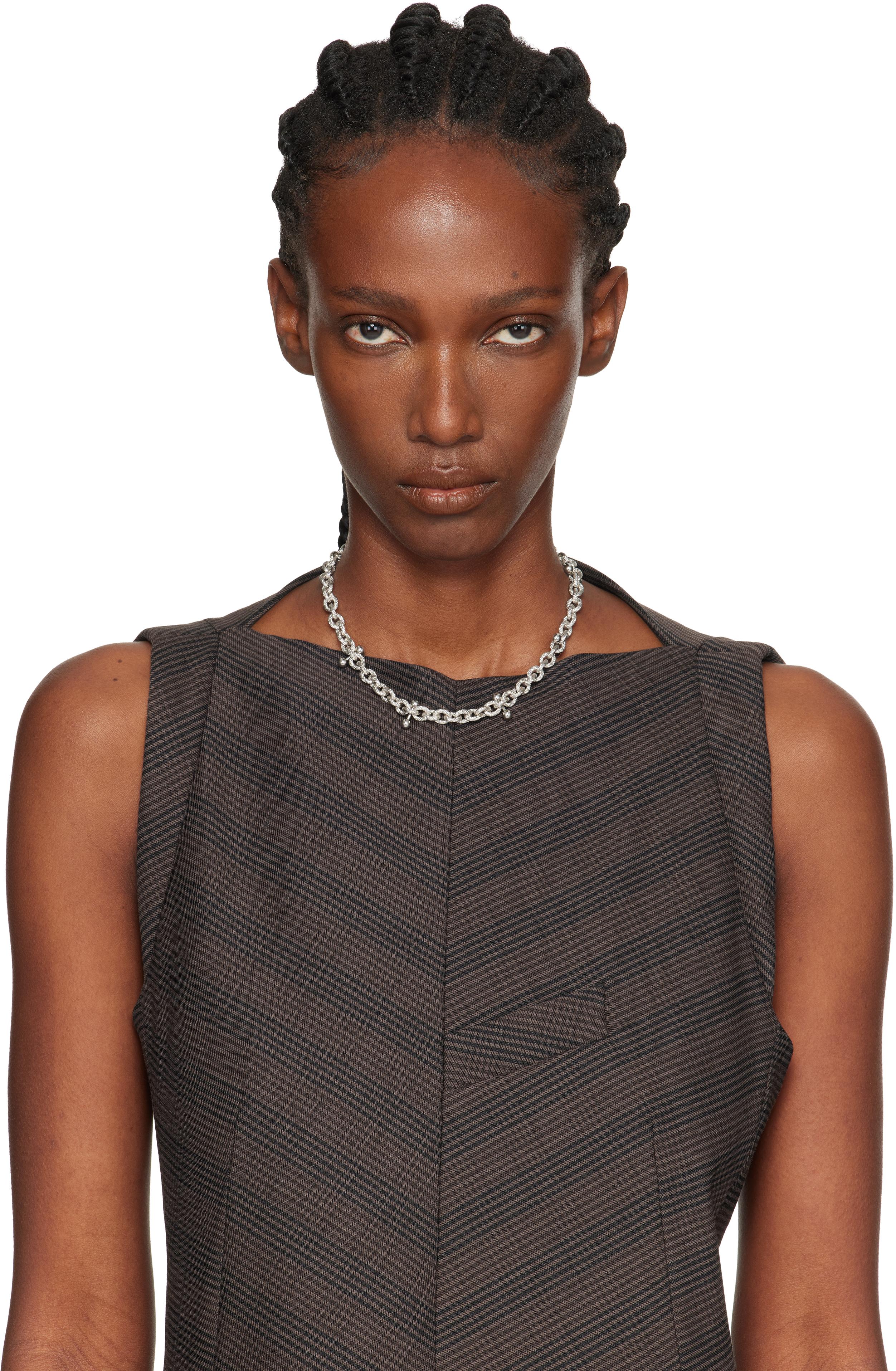 Justine Clenquet Blake Necklace in Metallic | Lyst UK