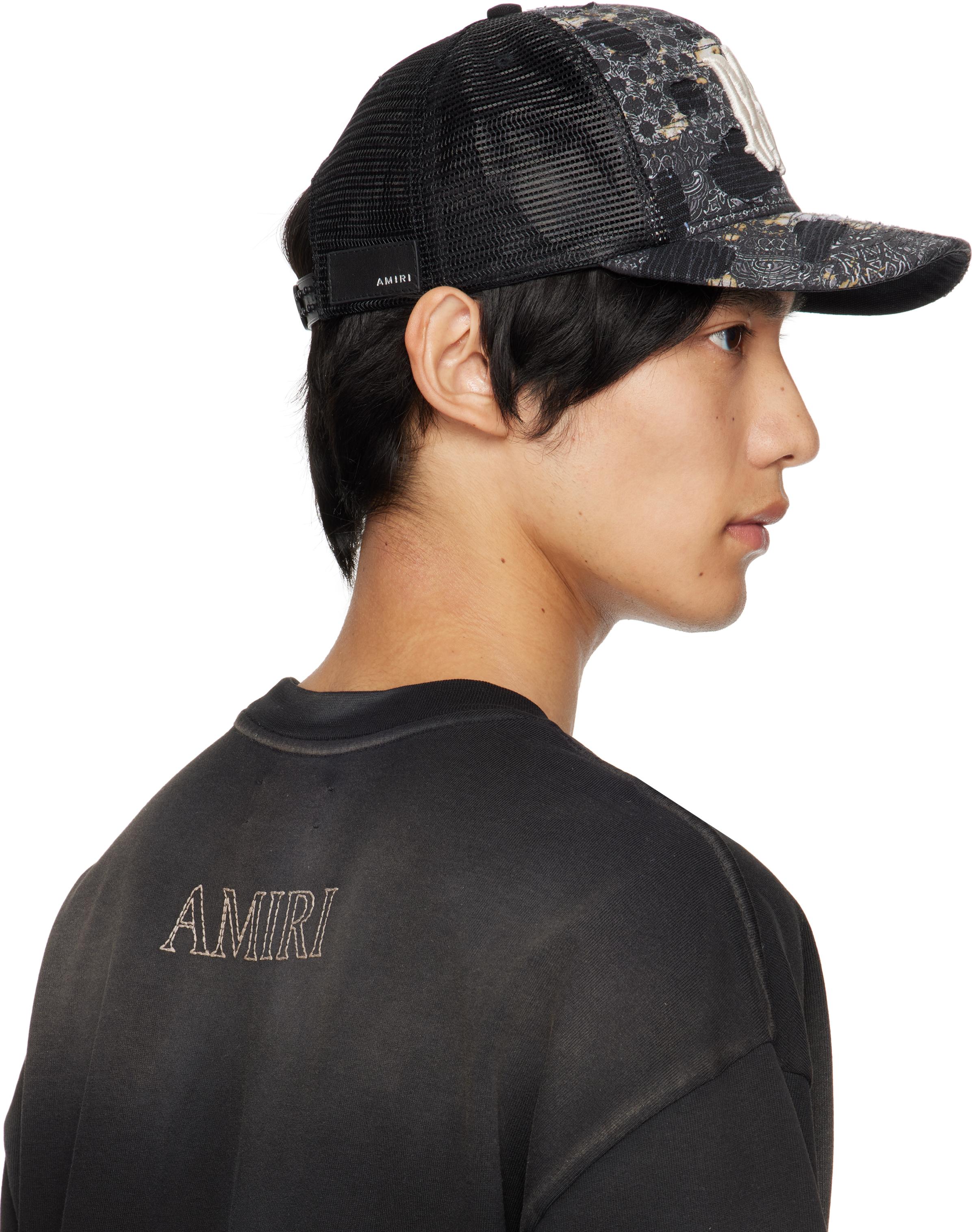 AMIRI BANDANA REPAIR TRUCKER HAT アミリ AMIRI(アミリ) - BANDANA REPAIR TRUCKER HAT キャップ | cherry