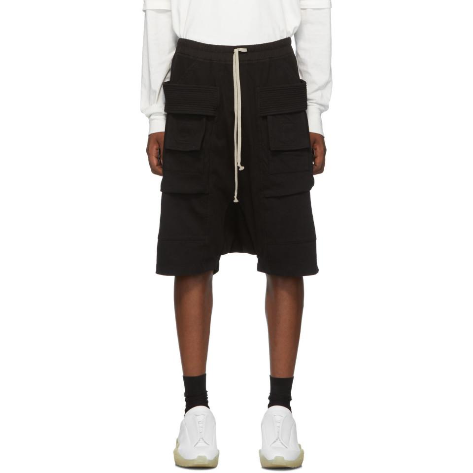 Rick Owens DRKSHDW Cotton Black Creatch 