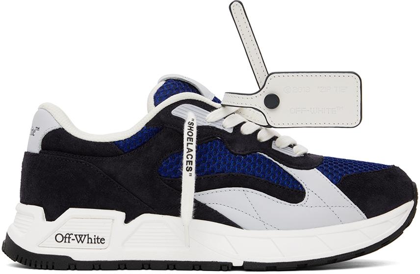 【Off White】KICK OFF WHITE NAVY BLUE ★関税送料込み Off-White Kick Off lace-up Sneakers | White | FARFETCH