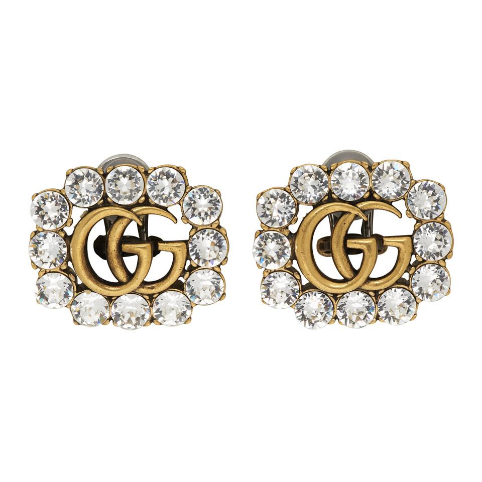 gucci gg pearl earrings