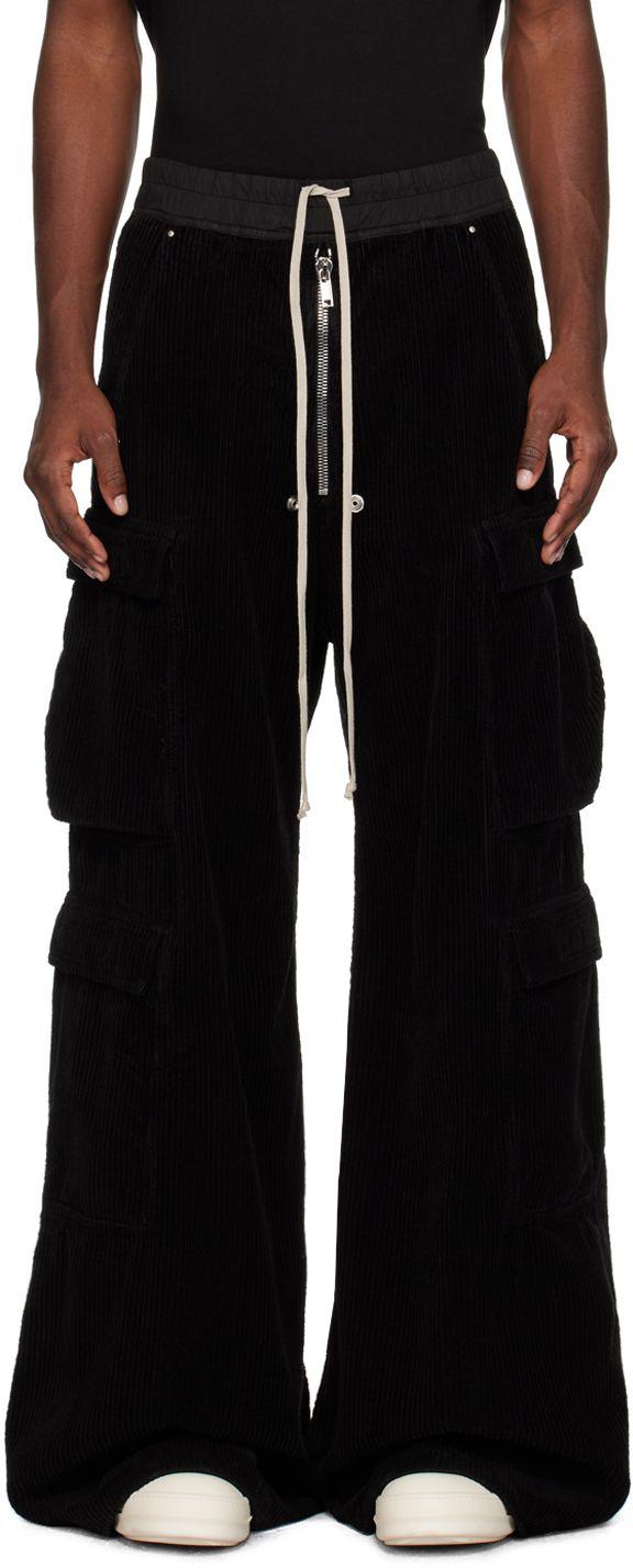 Rick Owens DRKSHDW Black Double Jumbo Belas Cargo Pants for Men | Lyst