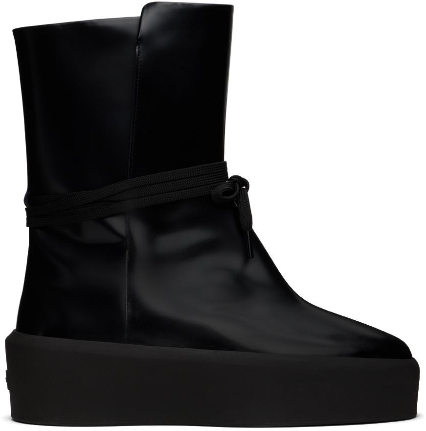 【関税込み】Fear of God ブラック ペブルレザー ブーツ fear-of-god-Black-Leather-