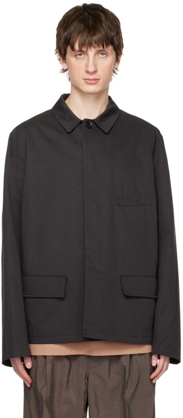 Lemaire Black Workwear Jacket for Men | Lyst