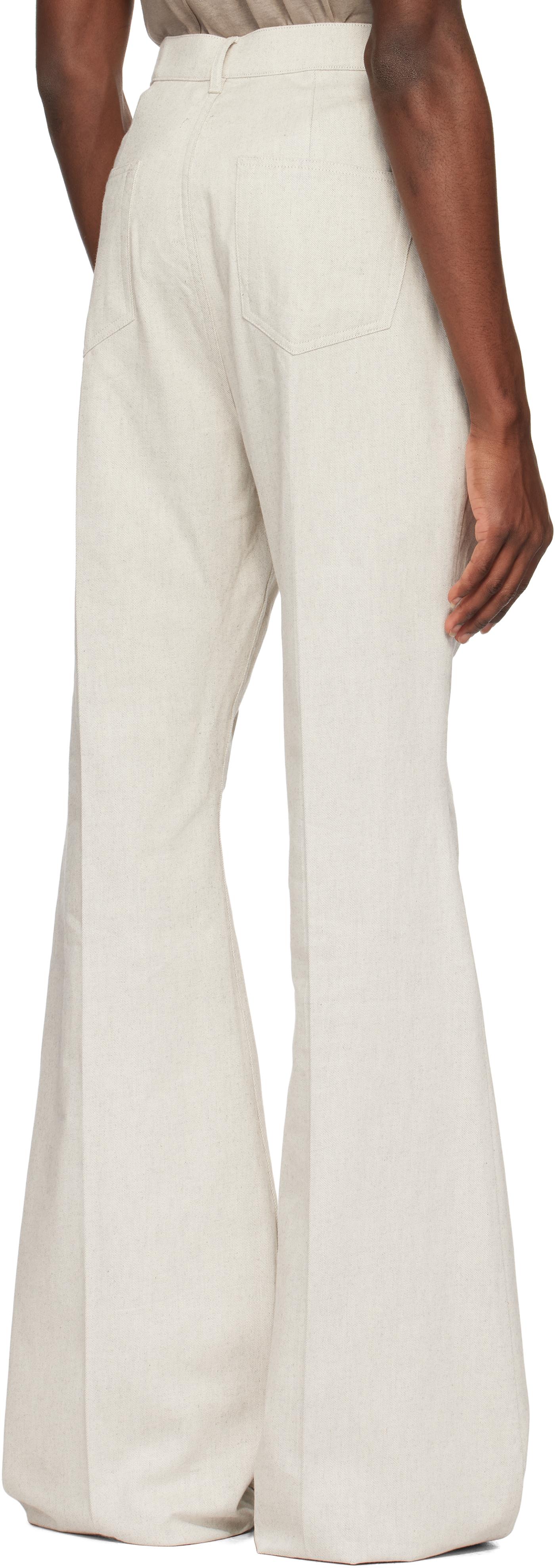 Rick Owens Off- Hollywood Bolan Bootcut Jeans in White for Men