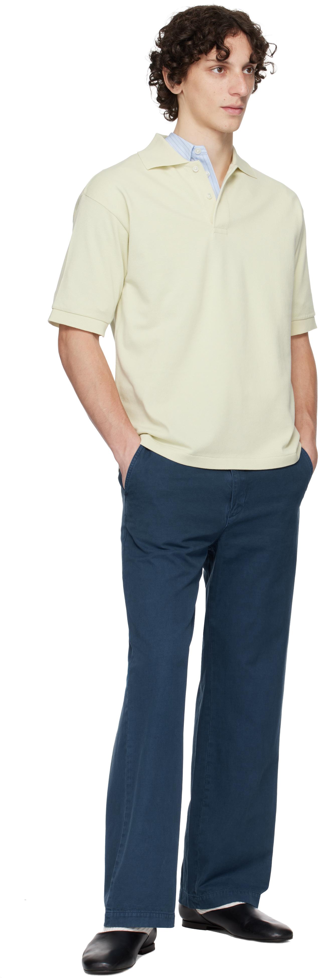 AURALEE Pima Cotton Heavy Pique Polo in Natural for Men | Lyst
