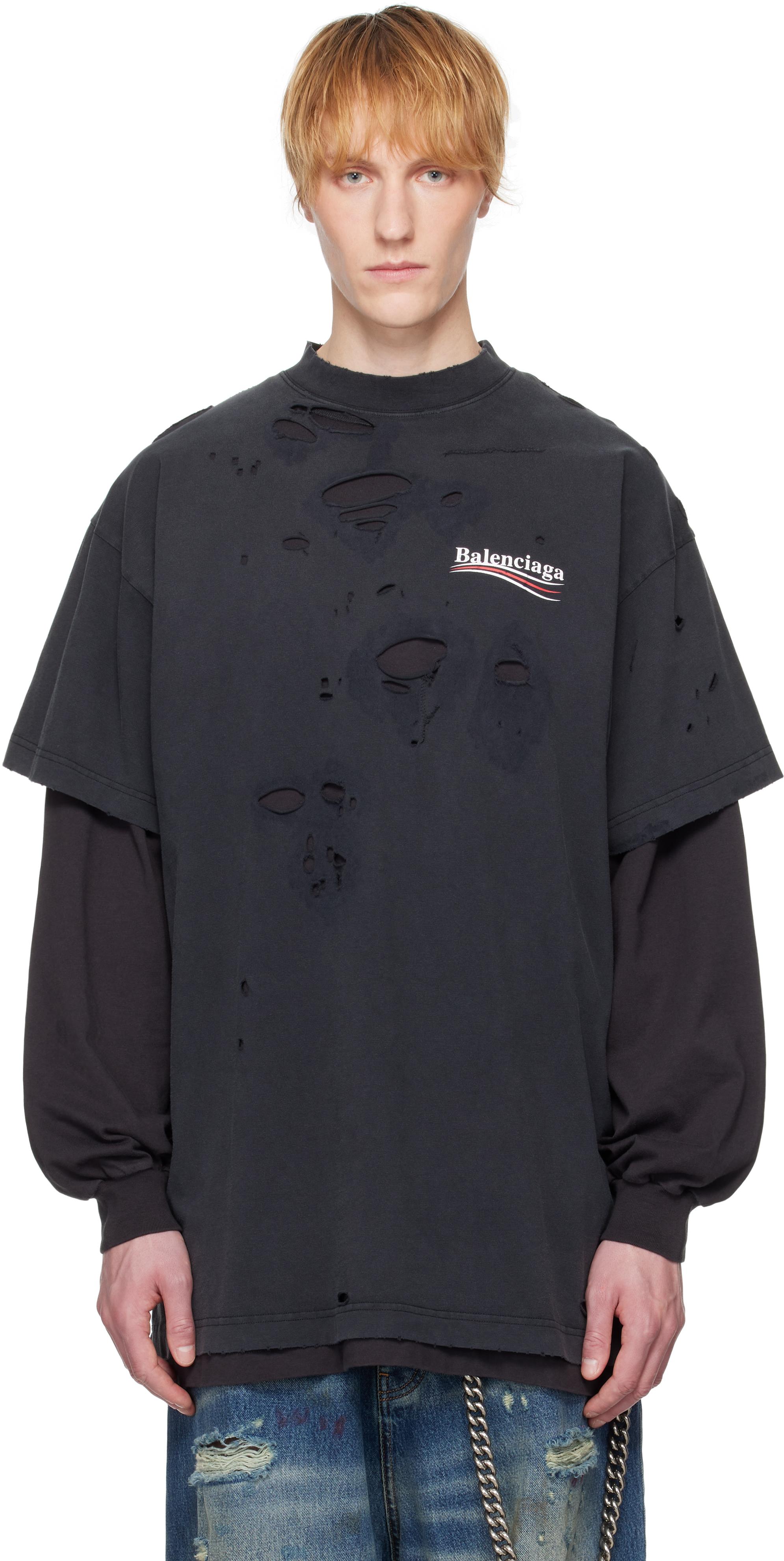 Balenciaga Long-sleeve t-shirts for Men | Online Sale up to Balenciaga Long-sleeve t-shirts for Men | Online Sale up to