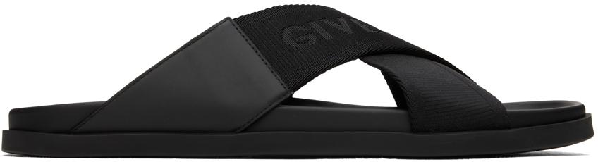 Givenchy メンズ ブラック G Plage サンダル サンダル・スライド 