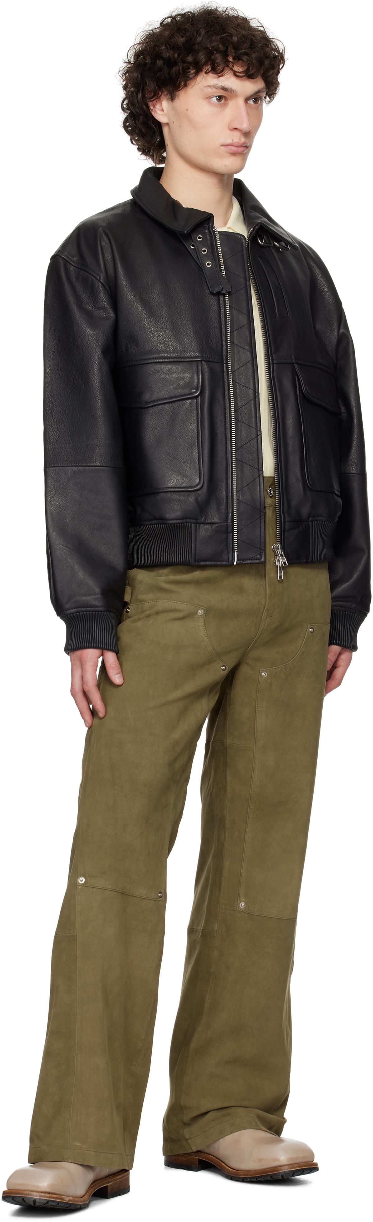 Deadwood ダブルニーレザーパンツ TOKYO 23 パンツ Faux Leather Double Knee Pants / トウキョウ
