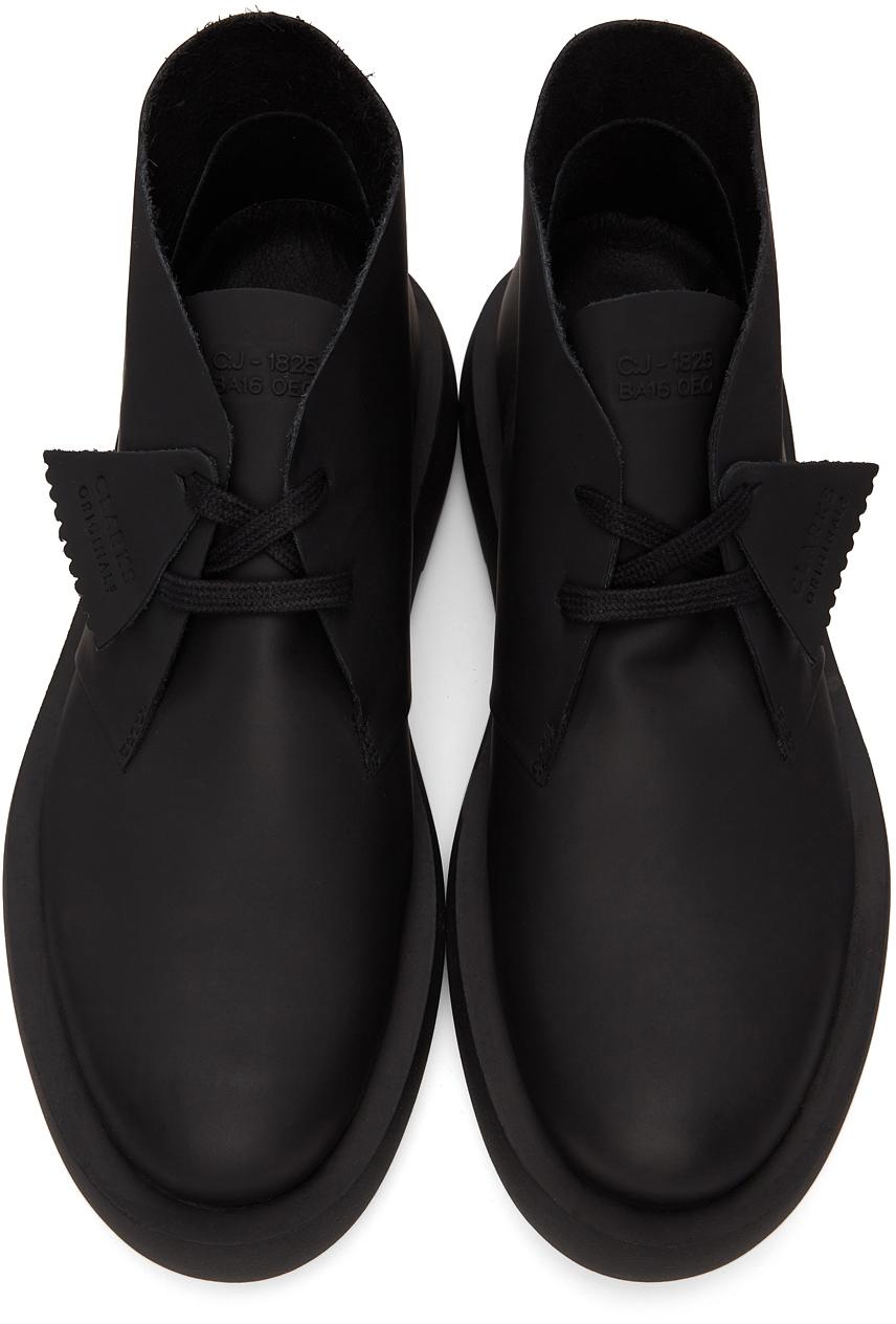 Clarks Leather Mileno Desert Boots in Black for Men | Lyst