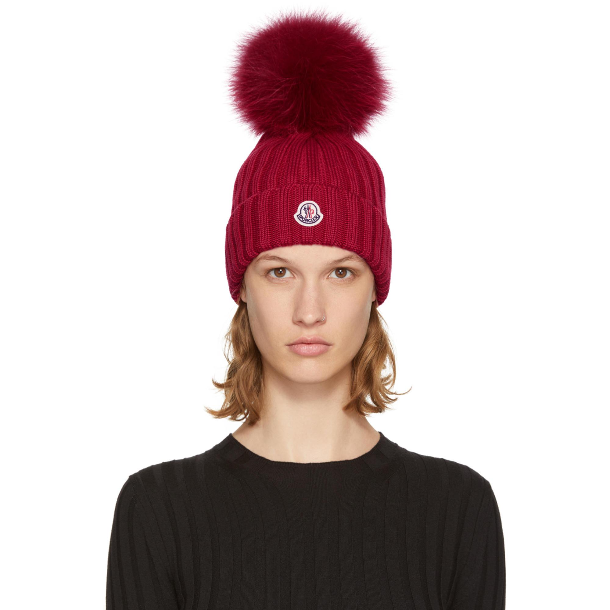 bonnet moncler pompon fourrure