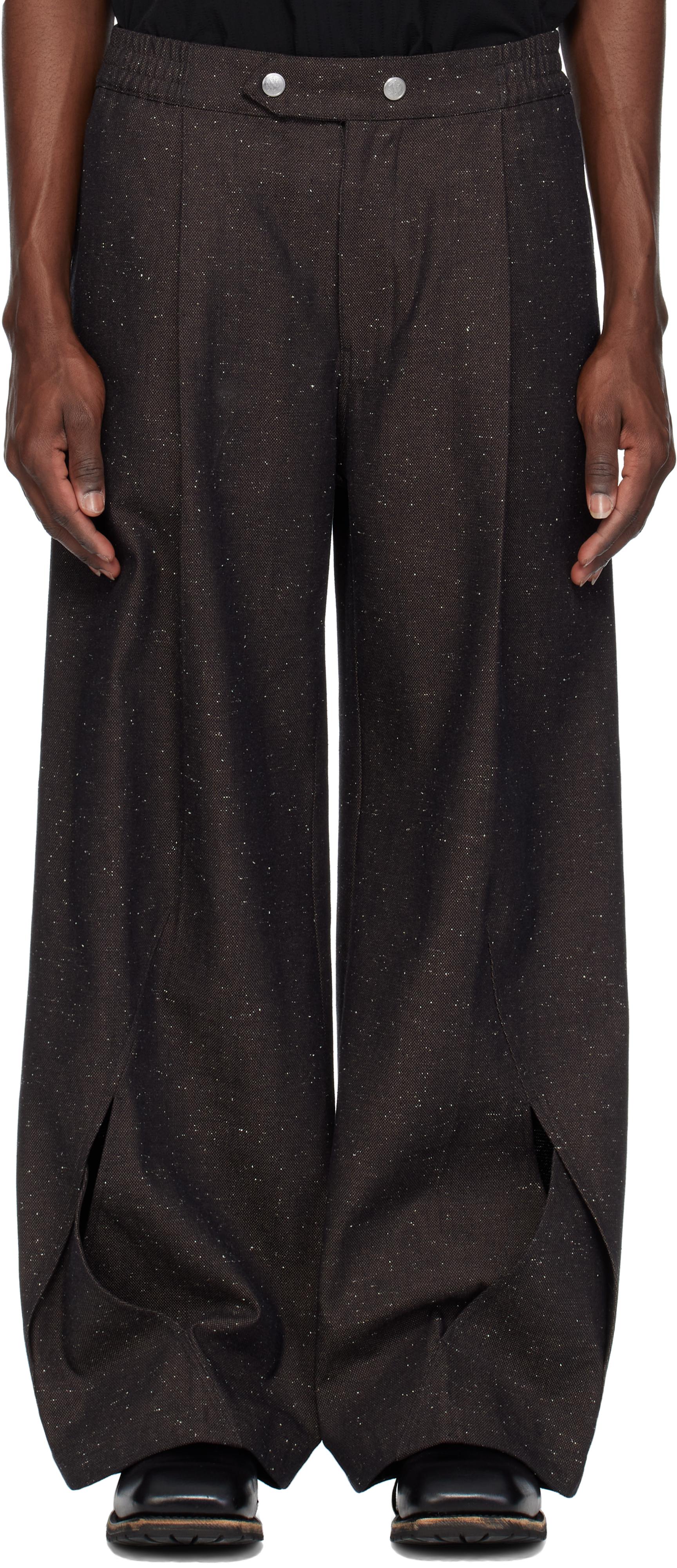 パンツ Nullus INTERTWINED STRUCTURE TROUSERS NULLUS Intertwined Structure Trousers in Black for Men | Lyst
