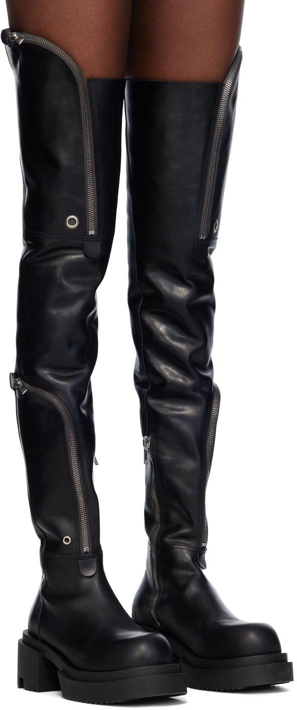 Rick Owens Black Bauhaus Wader Bogun Boots | Lyst