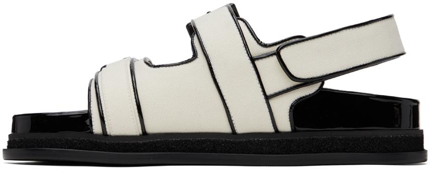 Jimmy Choo レディース オフホワイト Elyn フラットサンダル Jimmy Choo レディース オフホワイト Elyn フラットサンダル