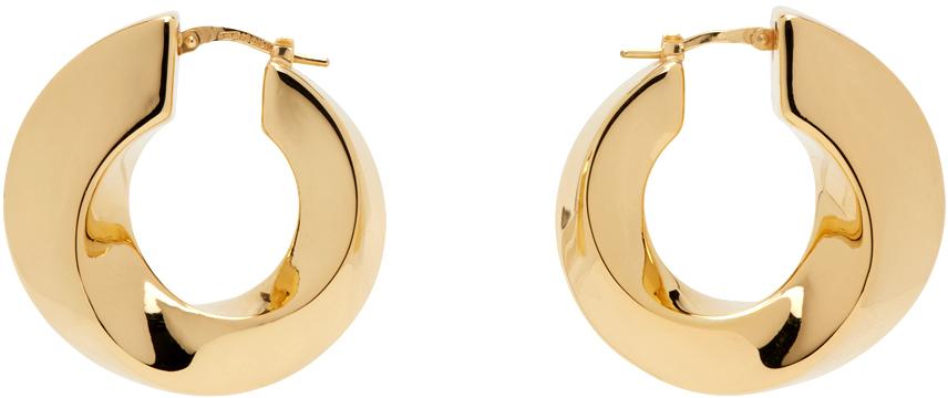 BOTTEGA VENETA ゴールド フープピアス Bottega Veneta ボッテガヴェネタ＊ゴールド フープピアス