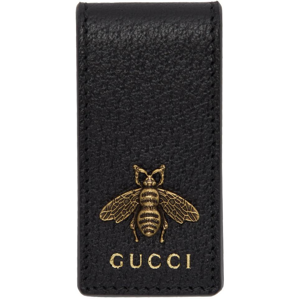 Gucci Interlocking Logo Bee Sterling Silver Money Clip