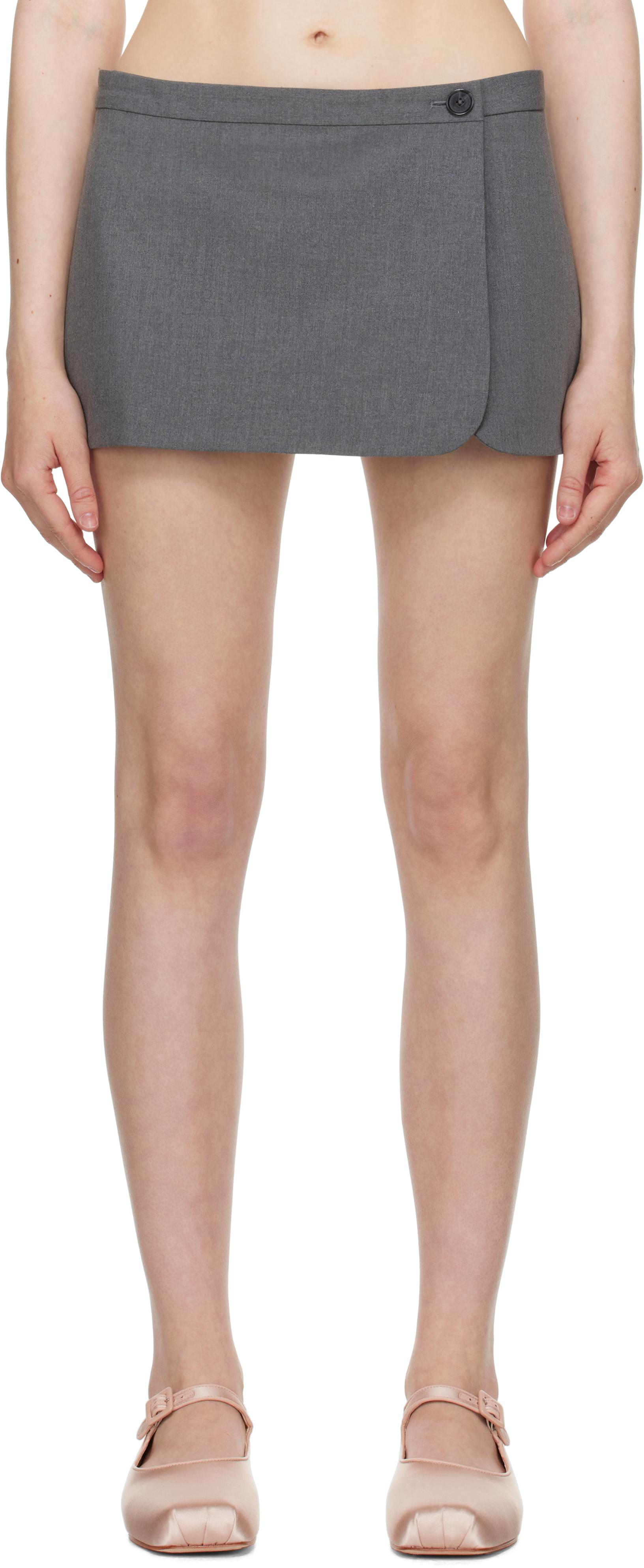 【関税込み】Sandy Liang トープ Jeannie ミニスカート sandy-liang-White-Milanese-