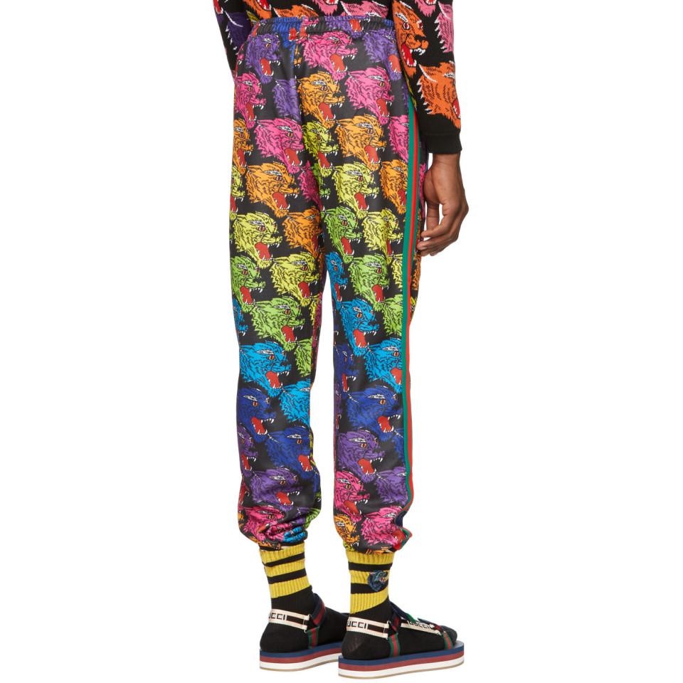 Gucci Multicolor All-over Panther Lounge Pants for Men | Lyst