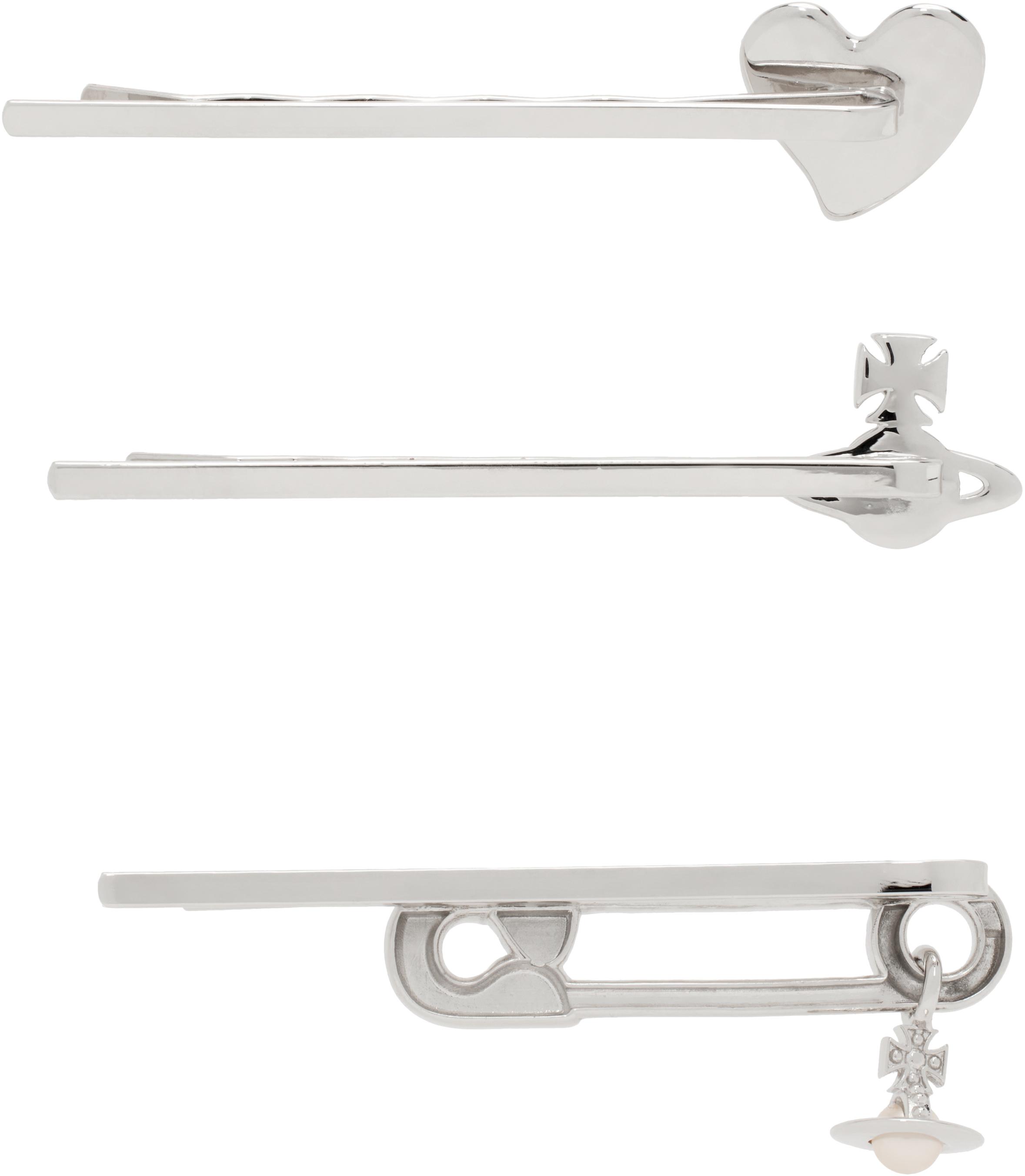 【VivienneWestwood】 Tilde Bobby ヘアピン セット Vivienne Westwoodのシルバー Tilde Bobby ヘアピン セットが