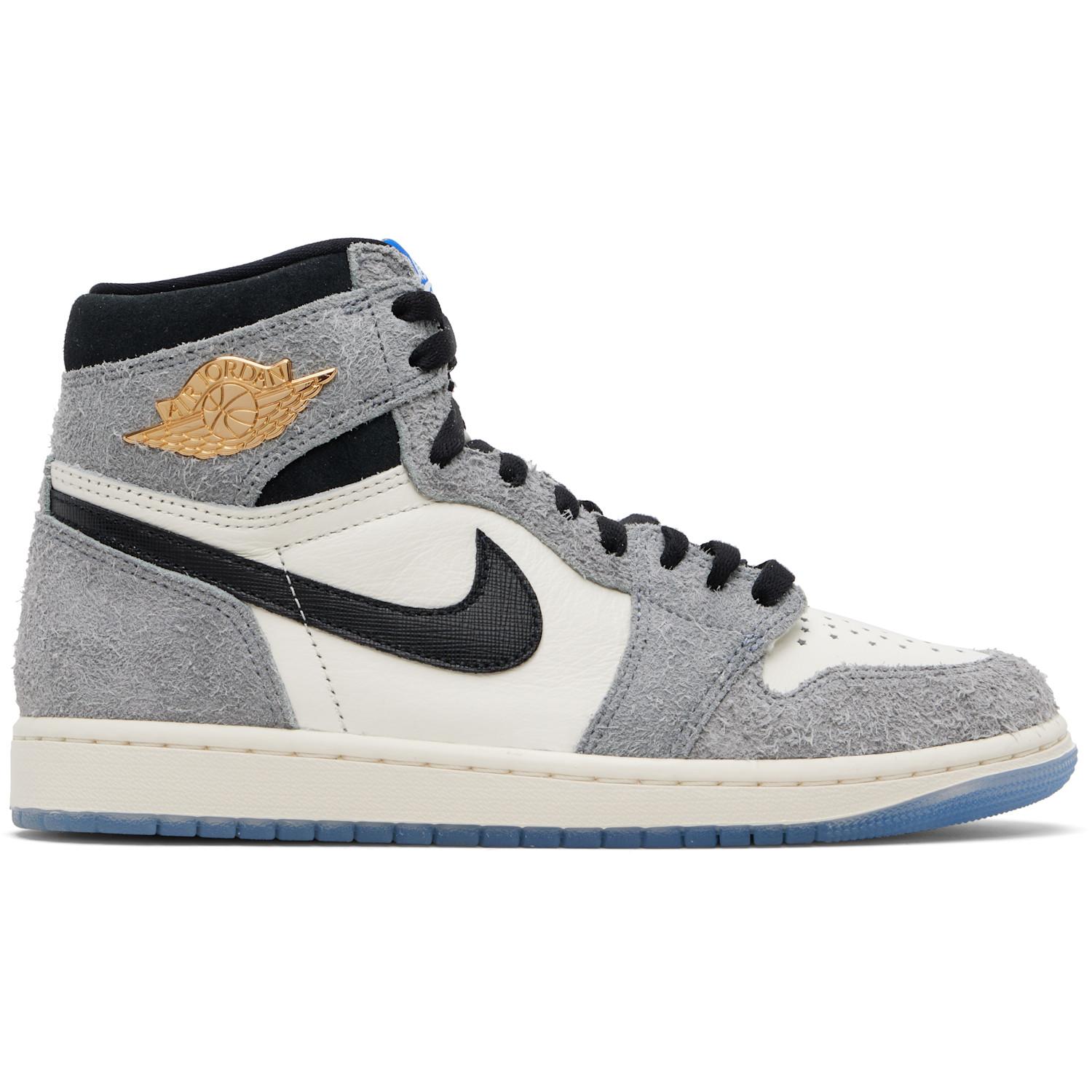 メンズ Nike グレー＆ホワイト Air Jordan 1 Retro High Og スニーカー 