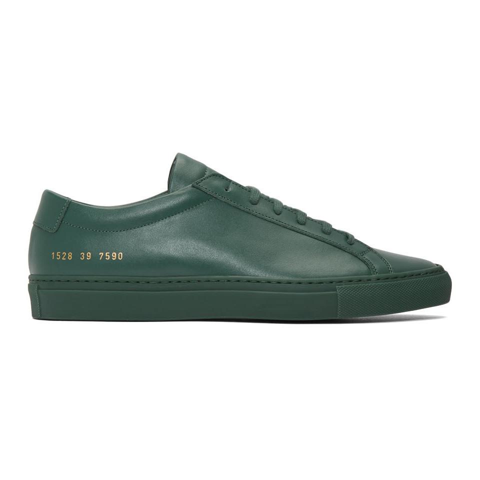 Common Projects Green Original Achilles Low Sneakers for Men | Lyst