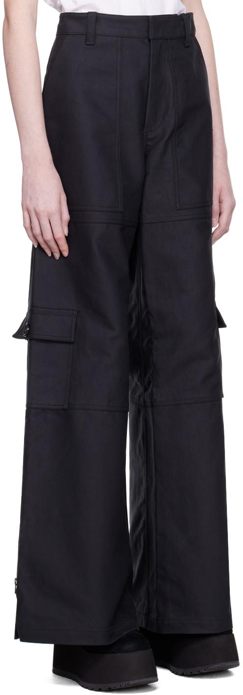 Marc Jacobs レディース ブラック The Wide Leg カーゴパンツ Marc Jacobs レディース ブラック The Wide Leg カーゴパンツ