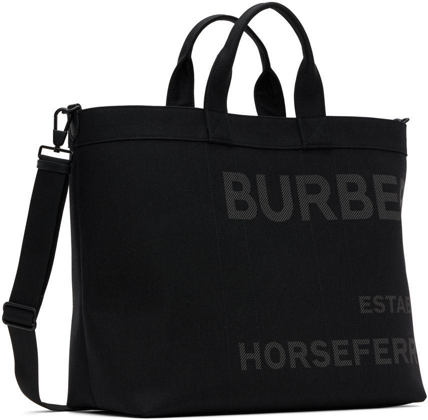 Burberry Logo Tote Bag Horseferry Print Canvas with Leather Tall at 1stDibs   burberry horseferry tote, burberry horseferry canvas tote, burberry tote  bag