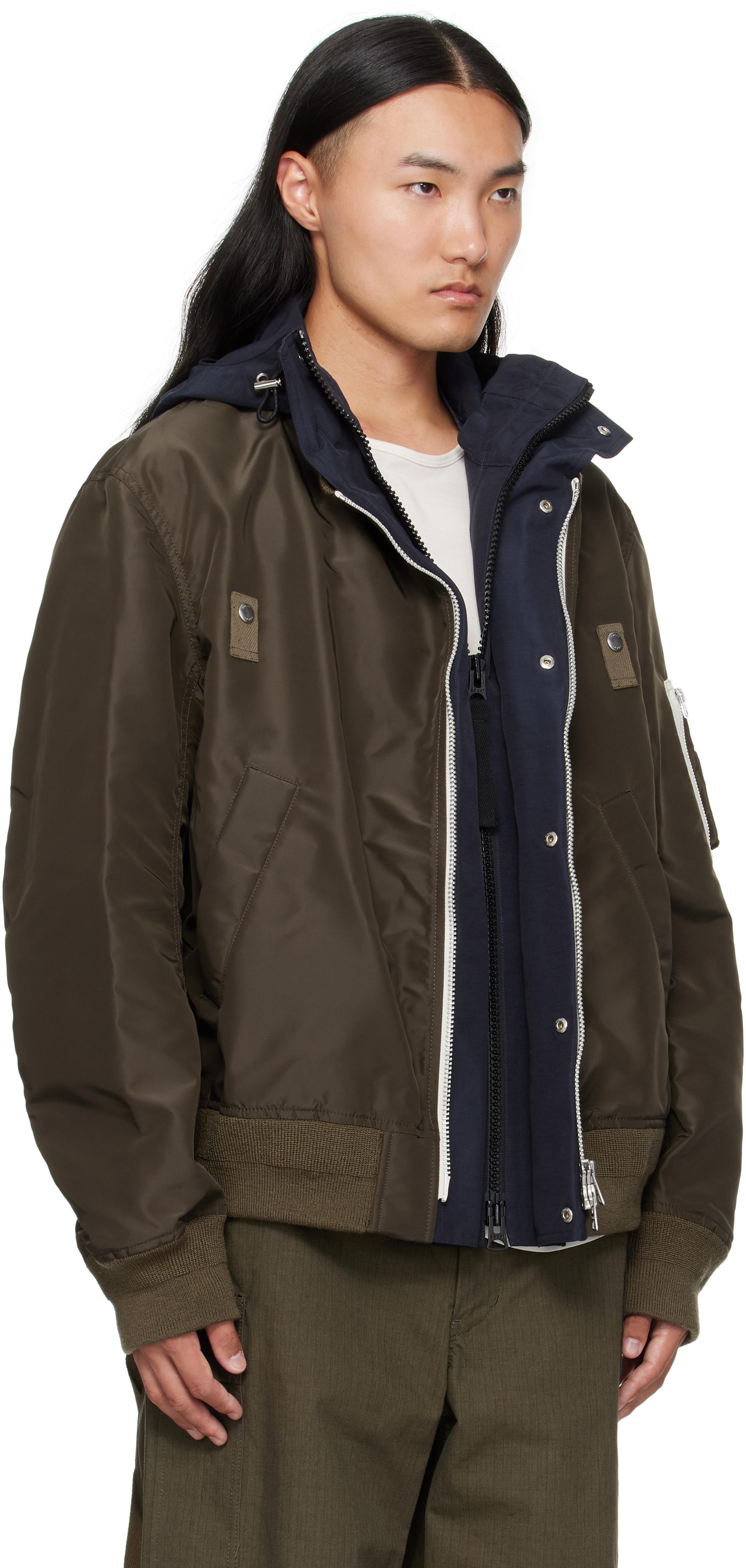 【関税込み】sacai ベージュ＆カーキ パネル ジャケット 楽天市場】Sacai(サカイ) サイズ:1 Cotton Gabardine x Nylon