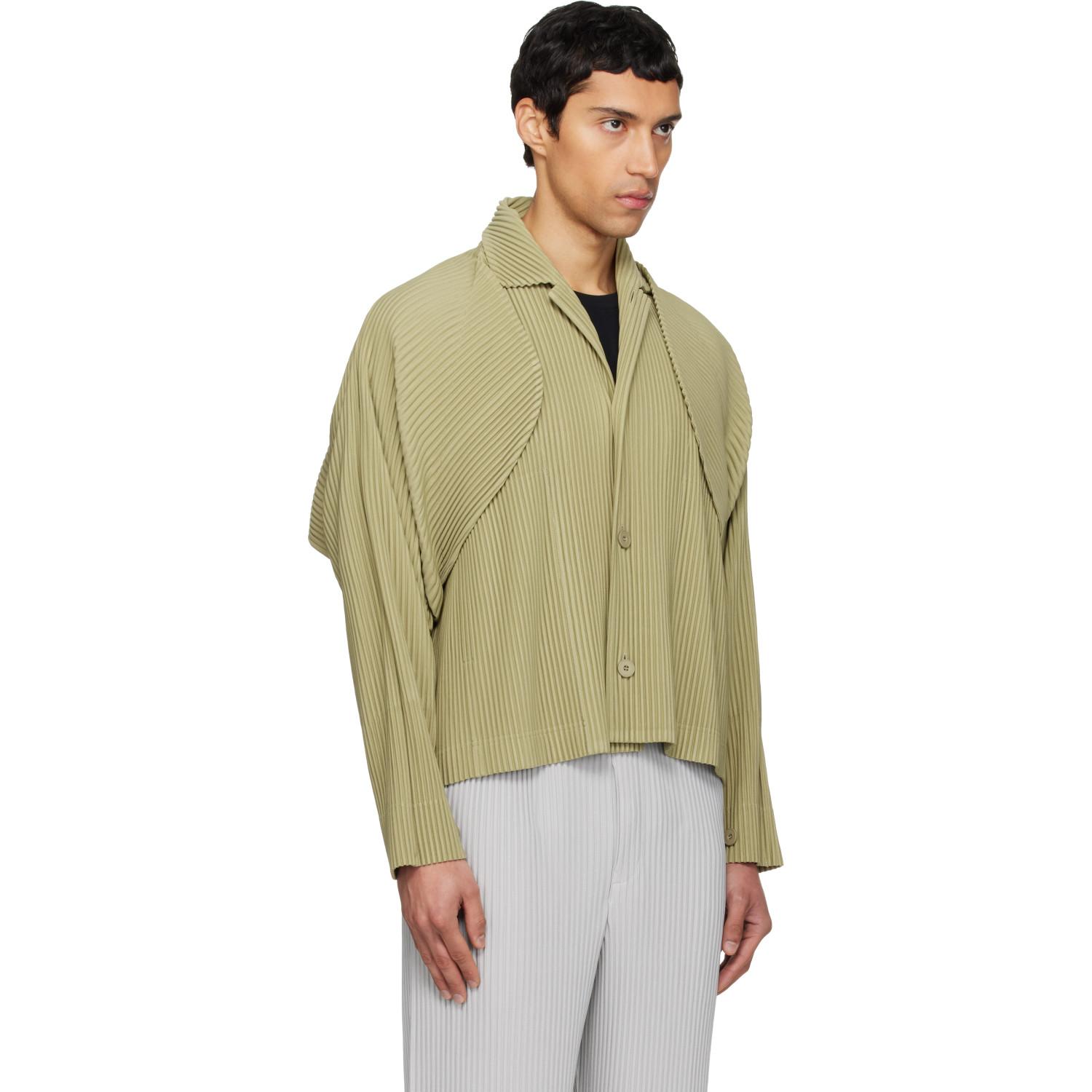Homme Plissé Issey Miyake 'Cover And Fold' Jacket in Green for Men