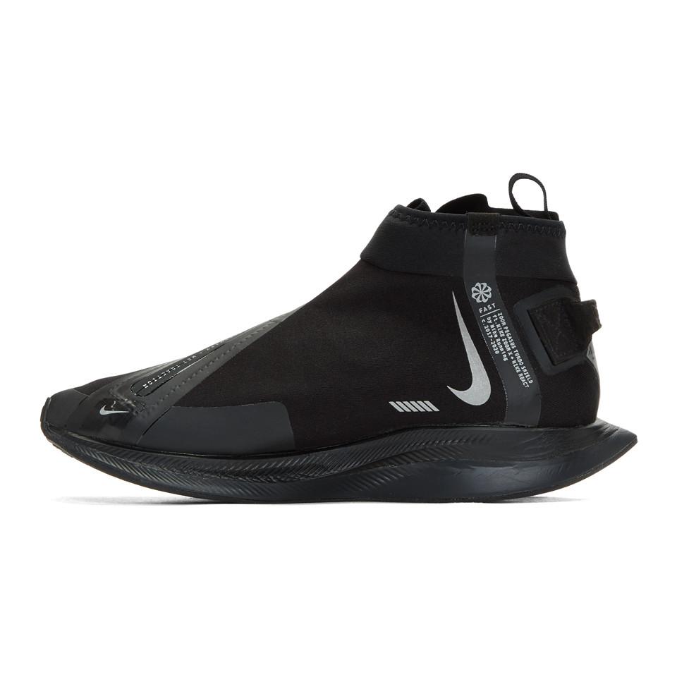 Nike Rubber Zoom Pegasus Turbo Shield Running Shoe in Black for Men | Lyst