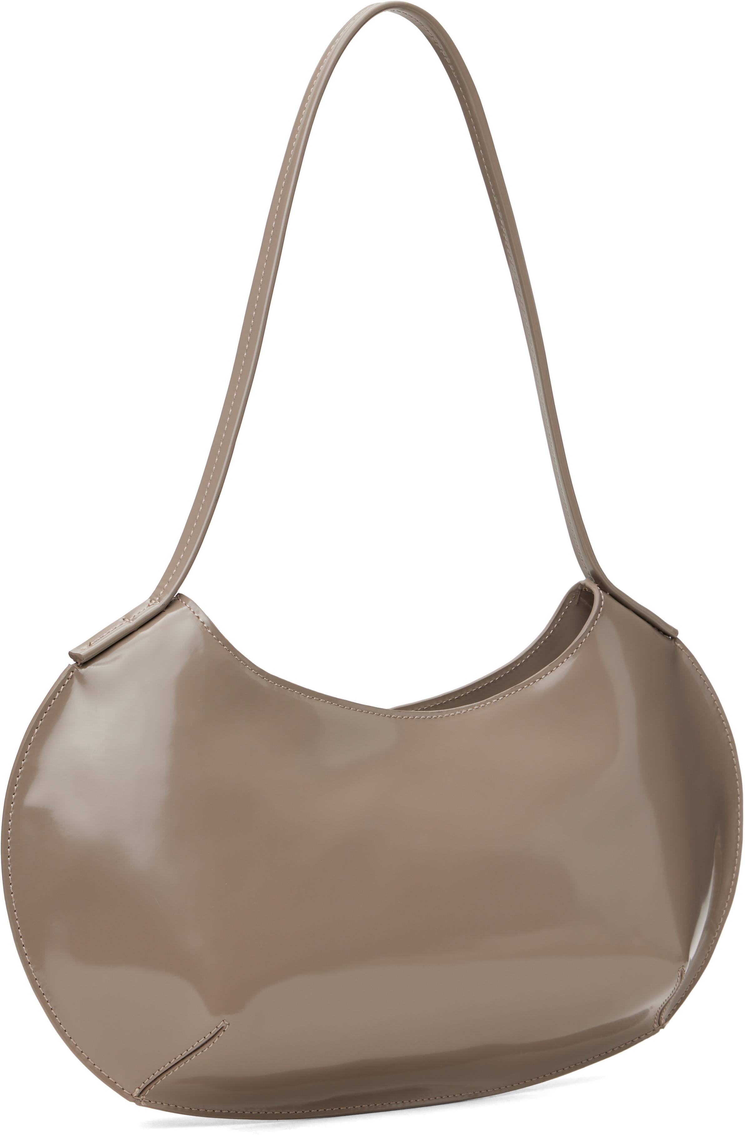 Rust Whistles Half Moon Bag BY FAR Taupe Horner Bag In Grey Lyst UK