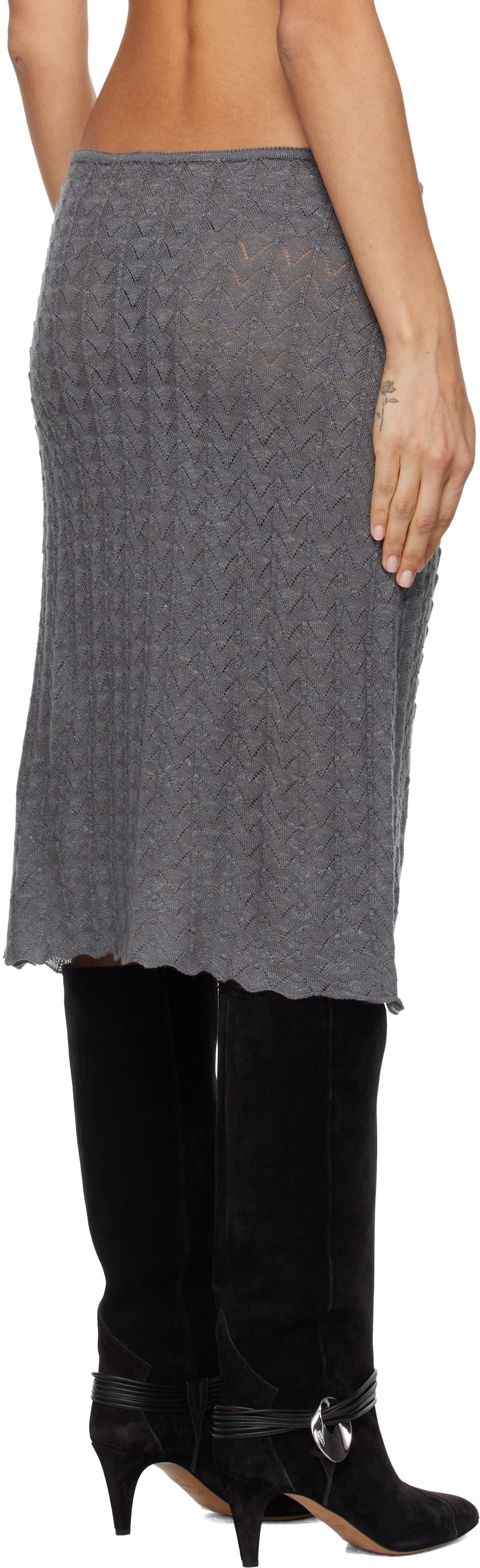 Paloma Wool レディース ブラック グレー Endrina ミディアムスカート 