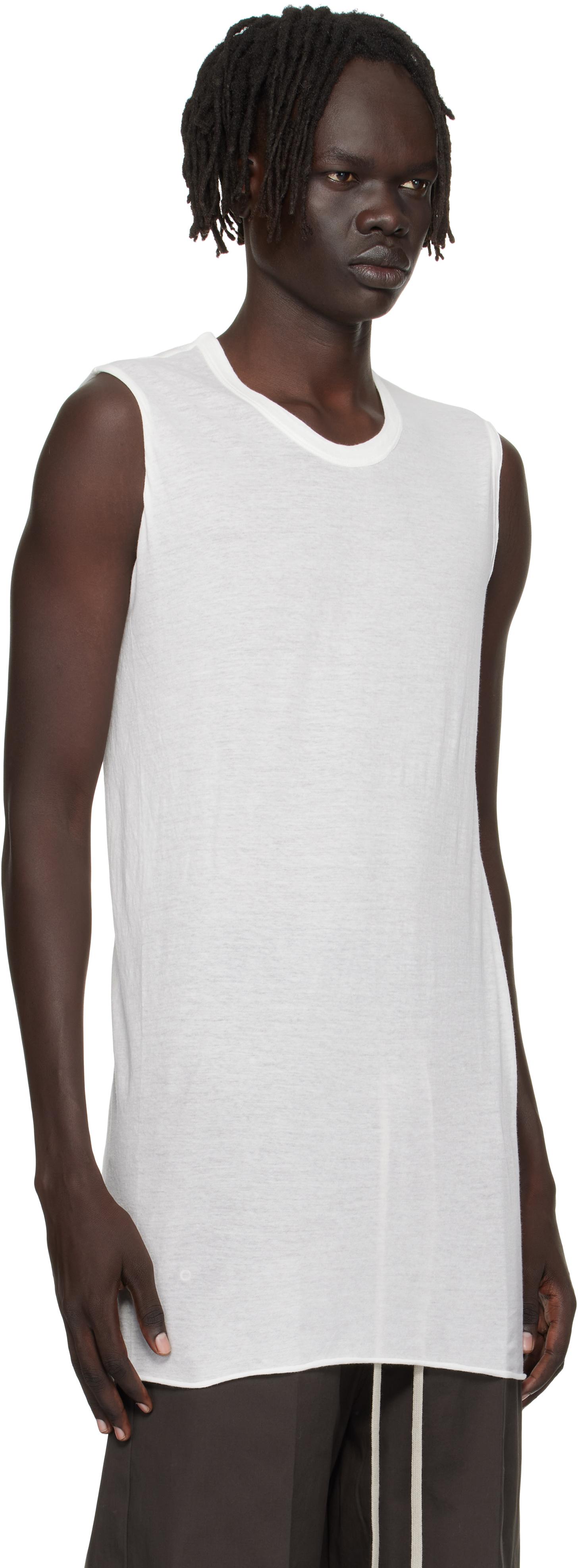 rickowens ノースリーブトップス Rick Owens リックオウエンス タンクトップ BASIC RIB TANK