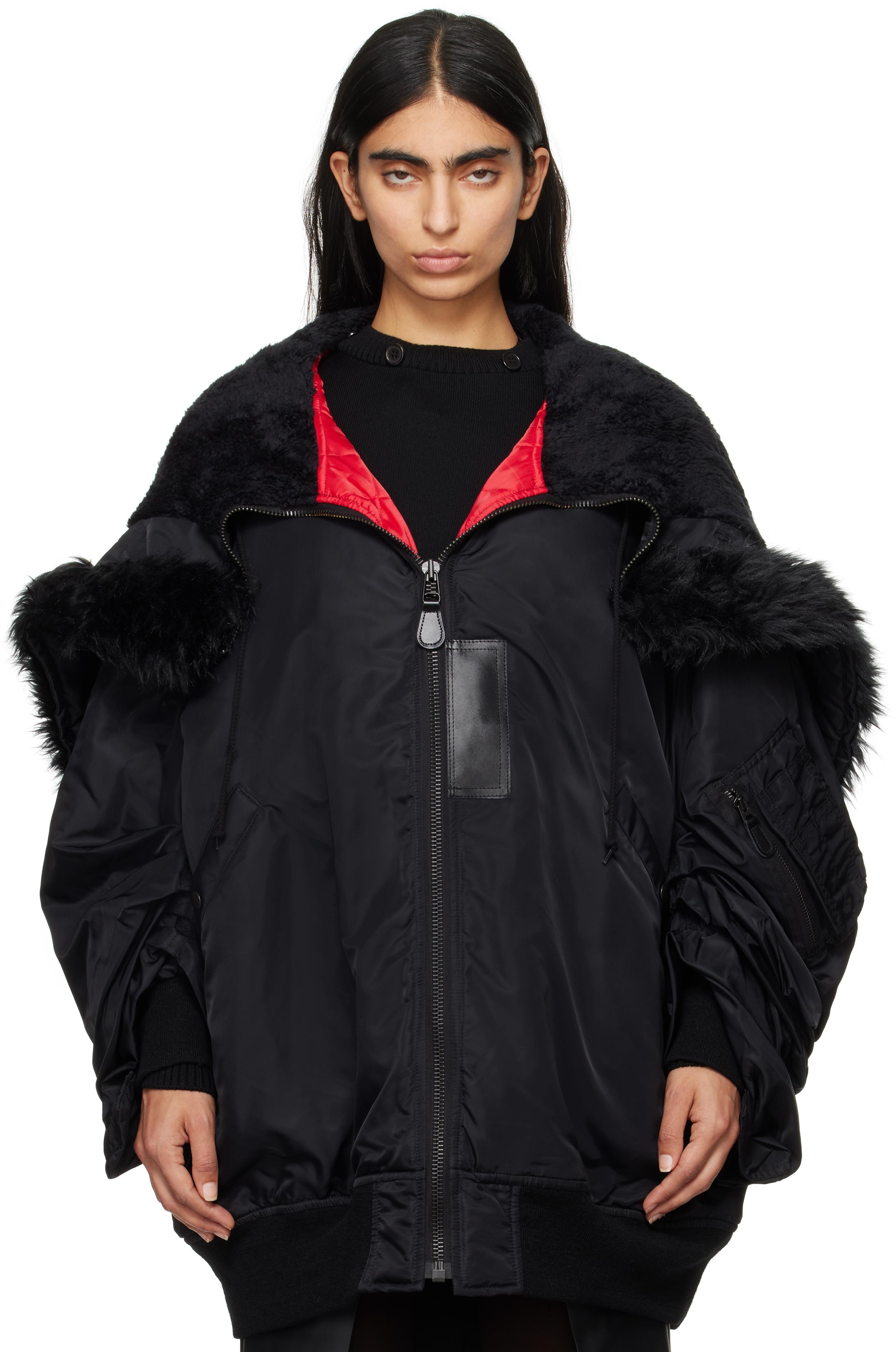 【極美品】ショット　ナイロンジャケット　ファー　ライナー付き　ブラック　M Schott N.Y.C 2024FW FAR JACKET ファージャケット ショット