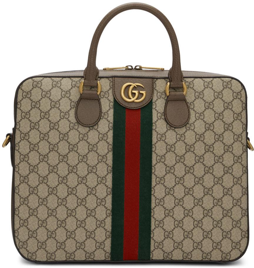 Gucci Ophidia GG Briefcase in Natural for Men | Lyst