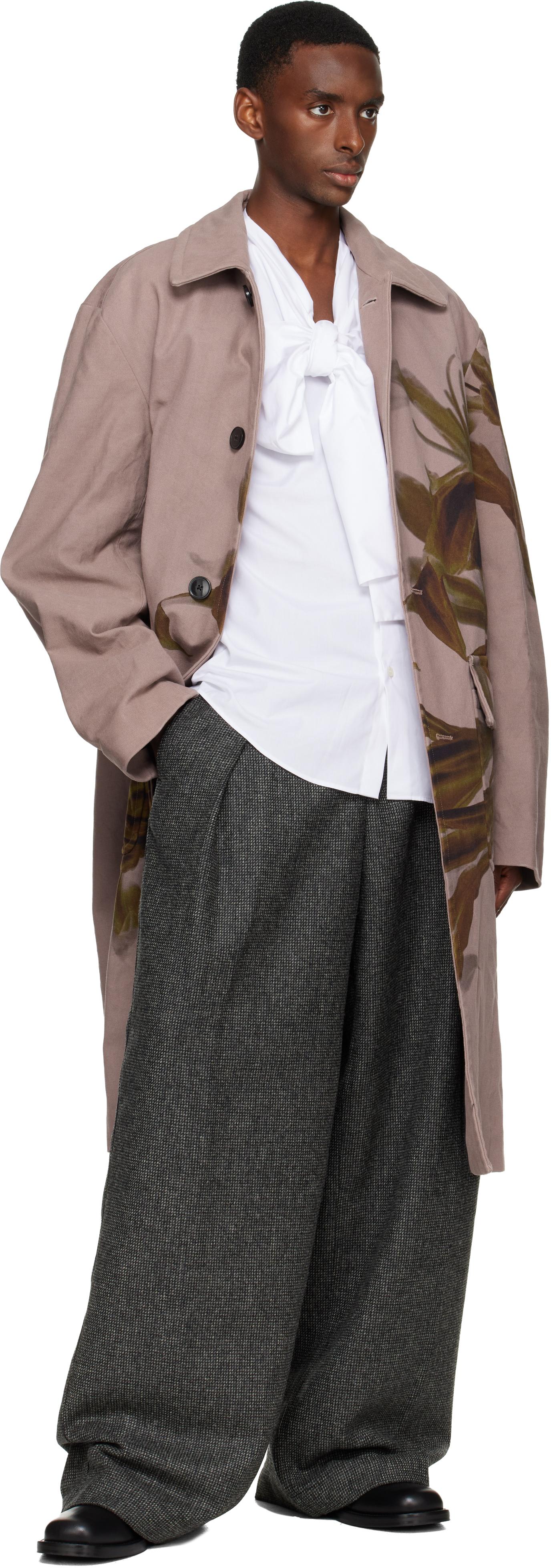 Dries Van Noten Tweed Trousers in Black for Men | Lyst