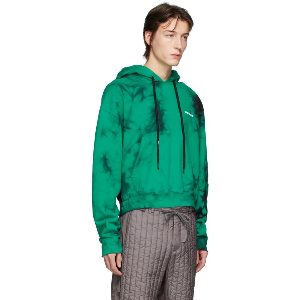 jordan wings hoodie green tie dye