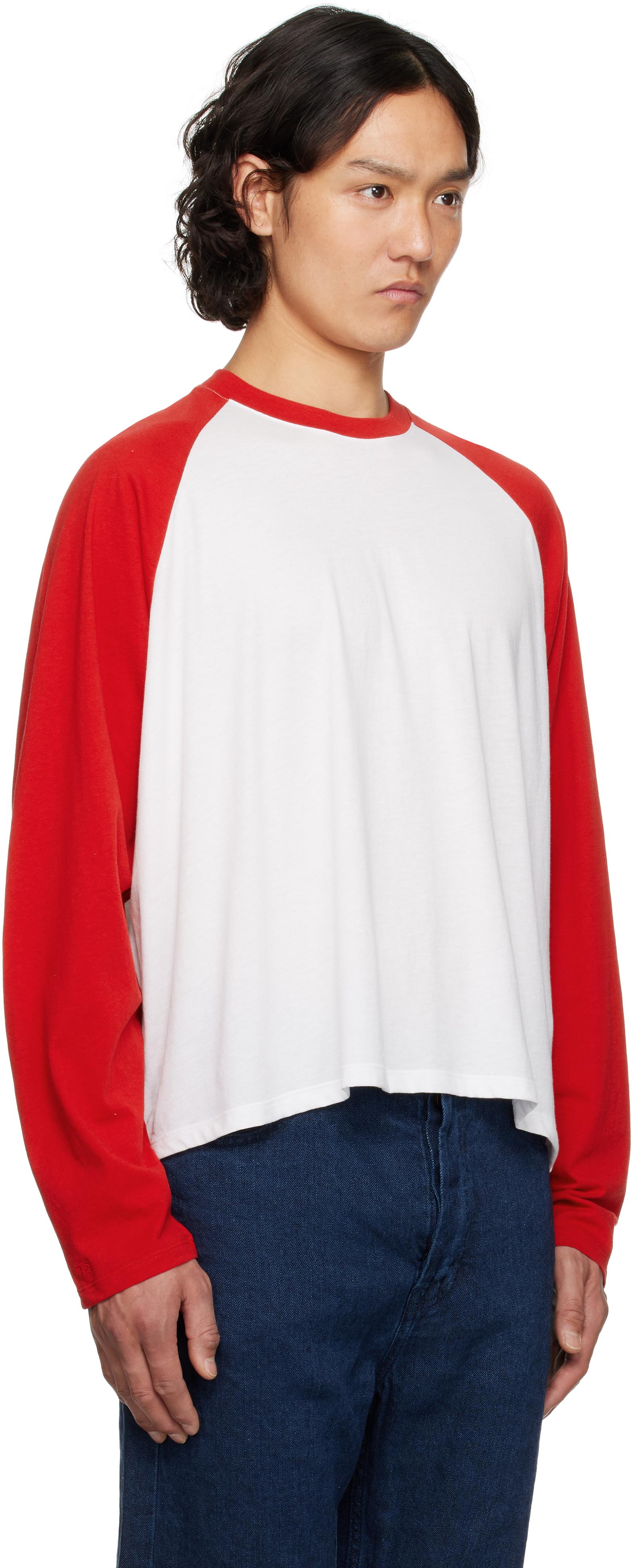 THE ROW レッド 長袖Tシャツ the-row-white-Jameson-T-shirt.jpeg