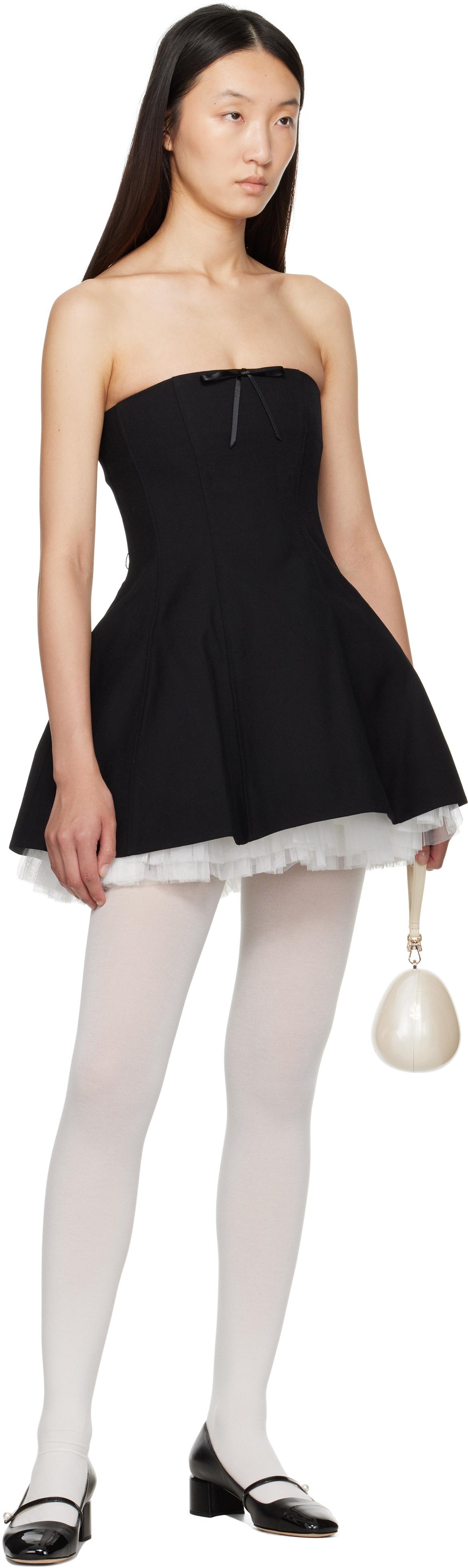 SHUSHU/TONG ストラップ　ミニドレス 新品タグ付き サイズXS SHUSHU/TONG ビスチェ ミニドレス | ブラック | FARFETCH JP
