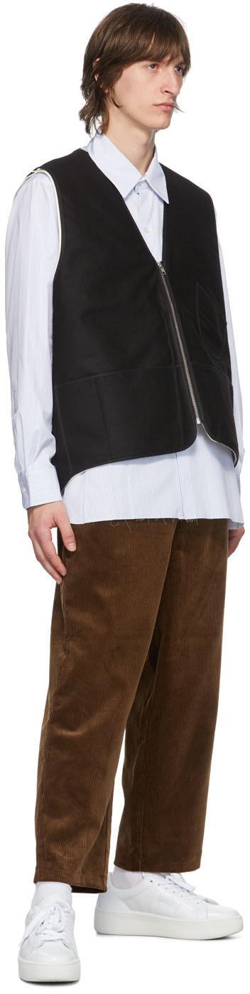 Camiel Fortgens Wool Black Worker Vest for Men | Lyst
