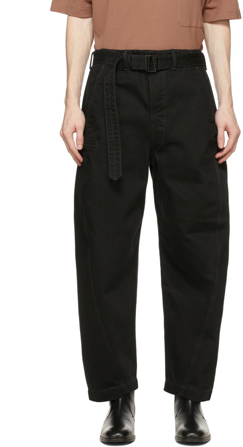Lemaire Denim Twisted Jeans in Black for Men - Lyst