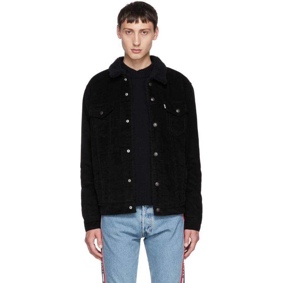levis type 3 sherpa jacket black