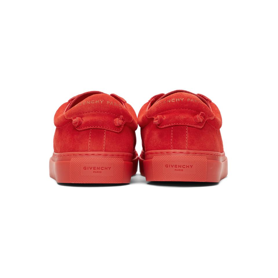 all red givenchy sneakers