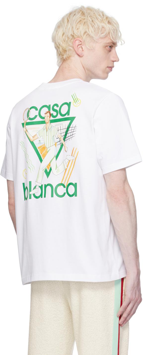 【関税込み】Casablanca SSENSE限定 ホワイト Le Jeu Tシャツ casablanca-designer-WHITE-