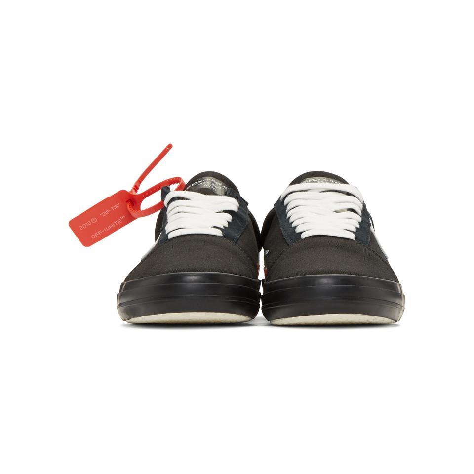 Off-White c/o Virgil Abloh Black Vulc Sneakers for Men | Lyst