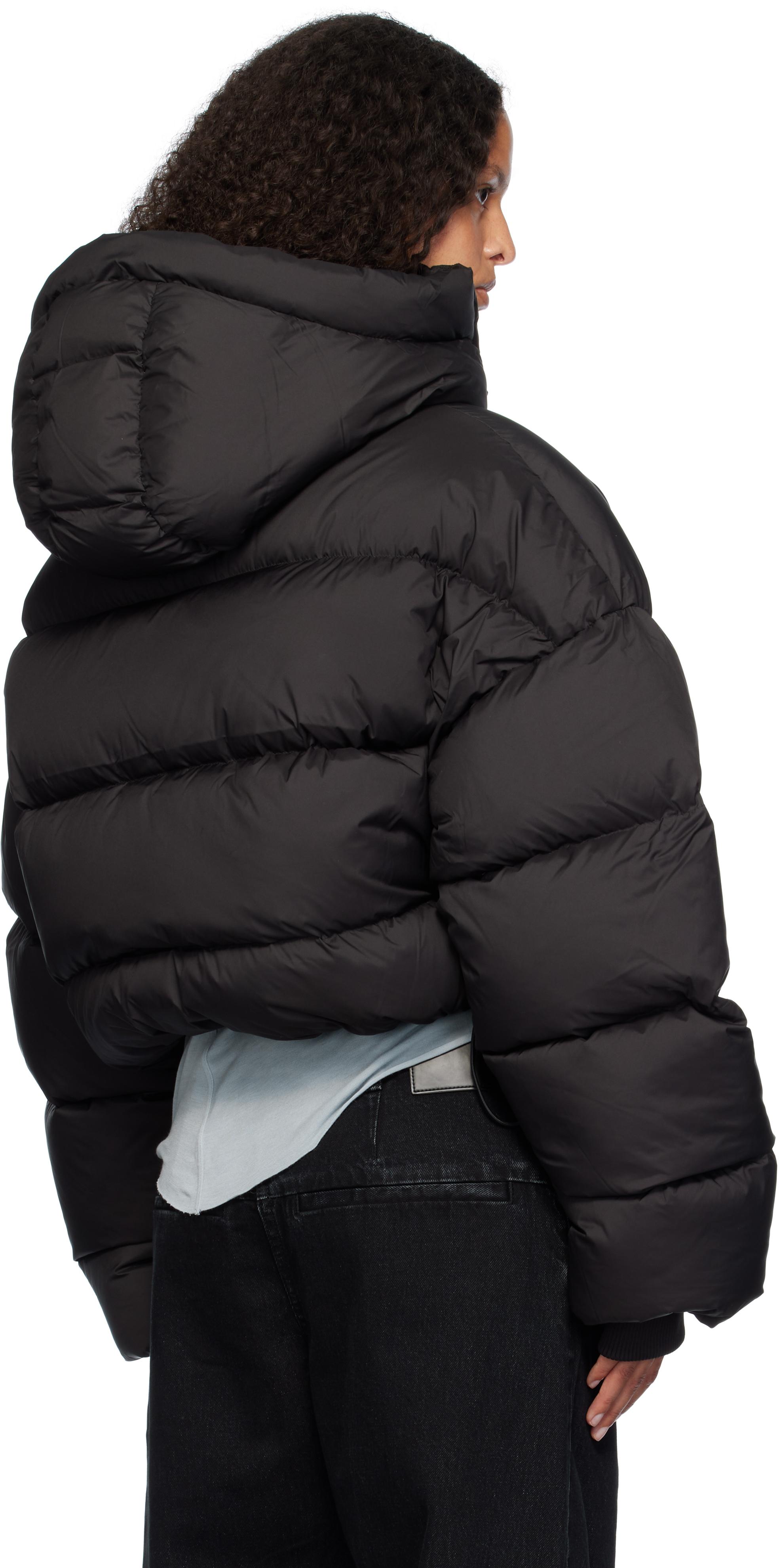 Entire studios Mml Hooded Down Puffer Jacket in Black | Lyst UK