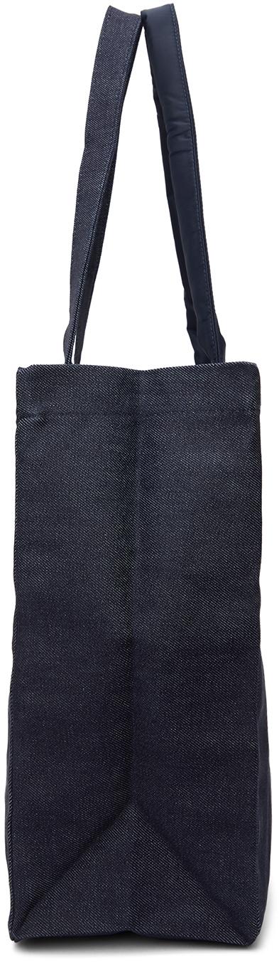 A.P.C. Reversible Navy Sacai Edition Candy Shopping Tote in Blue